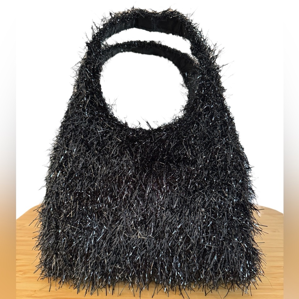 A New Day Mini Tote in Black Tinsel